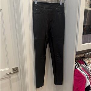 SPANX Black Faux Leather Leggings
